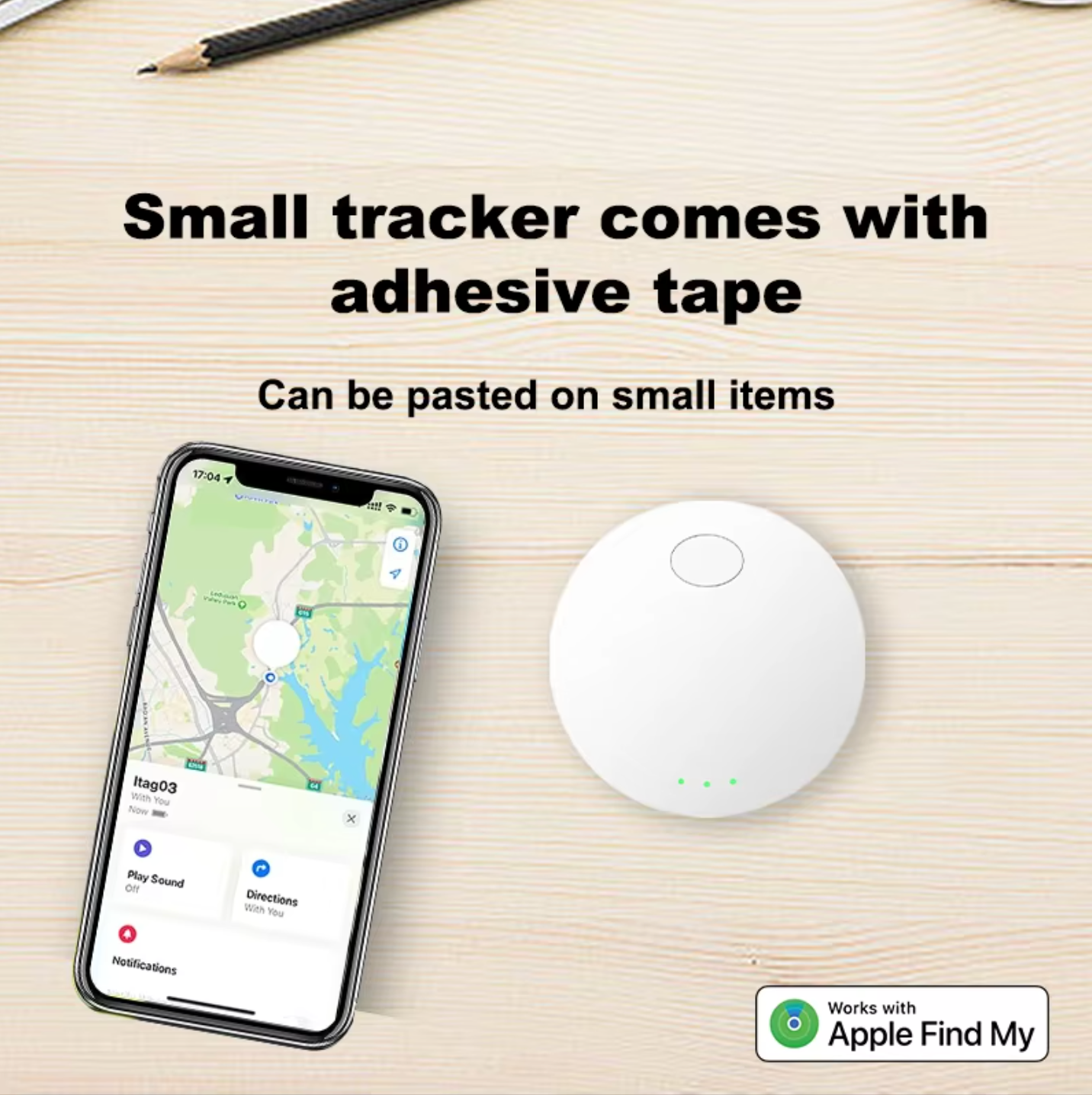 OSCANNA Apple MFI Certified Air tags White (Tag 06)