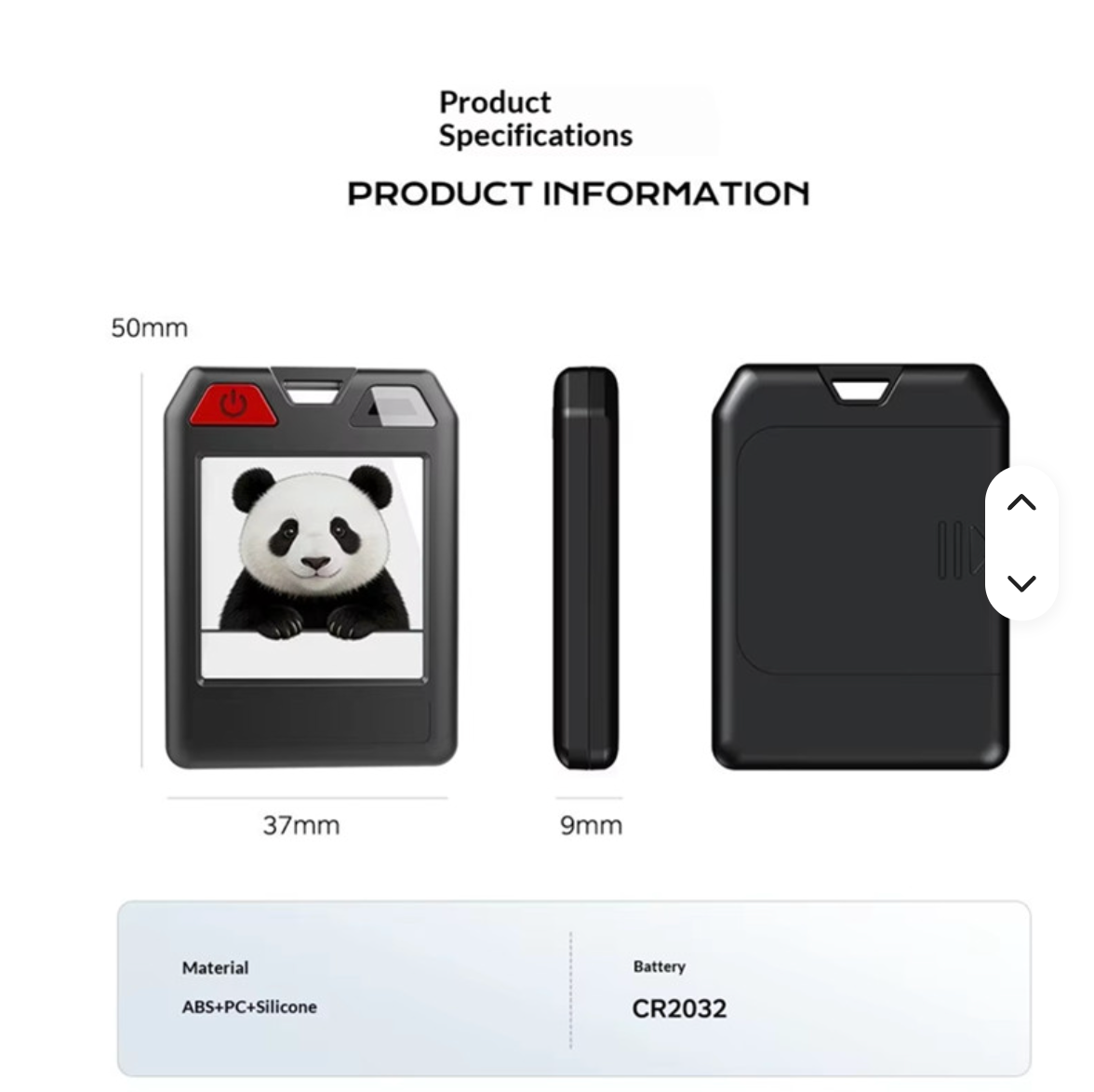 Oscanna E-Ink Smart Tag – Works with Apple Find My & Google Find Hub