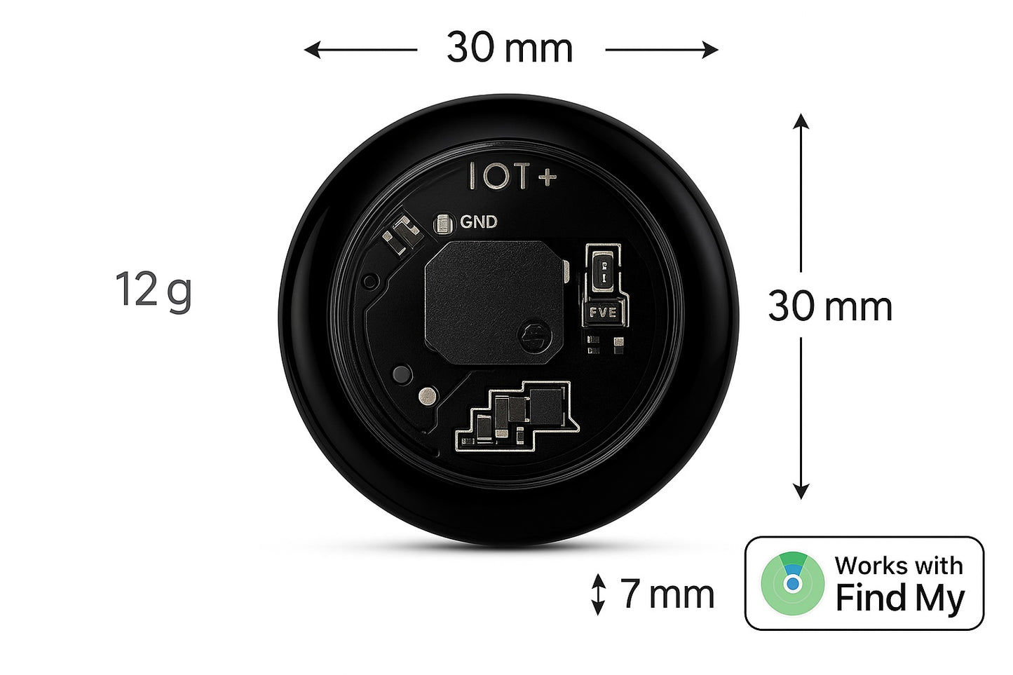 2Pack Oscanna 2025 IOT Ultra Light Find My Compatible Smart Tracker