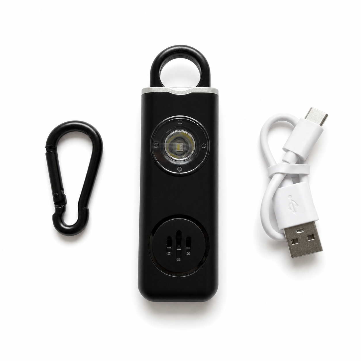 Oscanna Personal Alarm Keychain – 130dB Siren, Strobe & Apple Find My