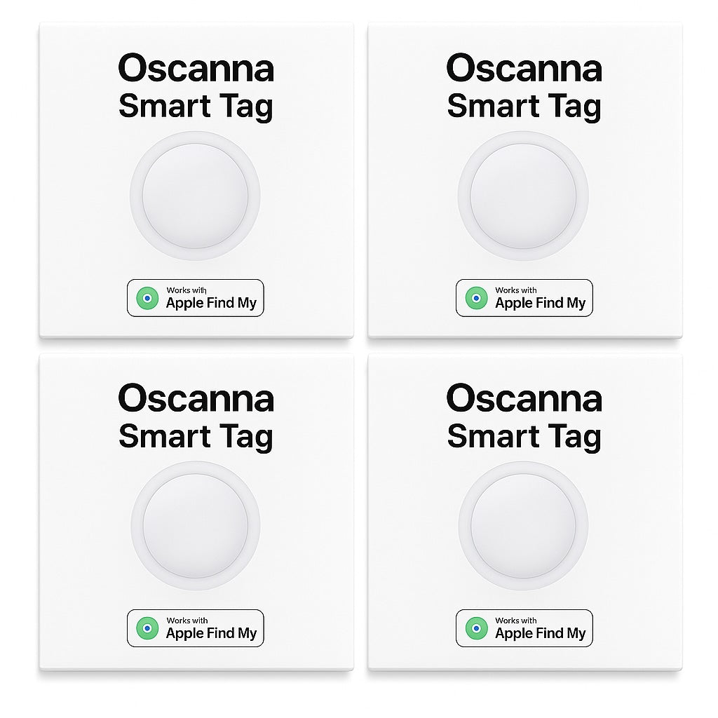 4Pack OSCANNA MFI Certified Air Tracker Tag compatible with Findmy