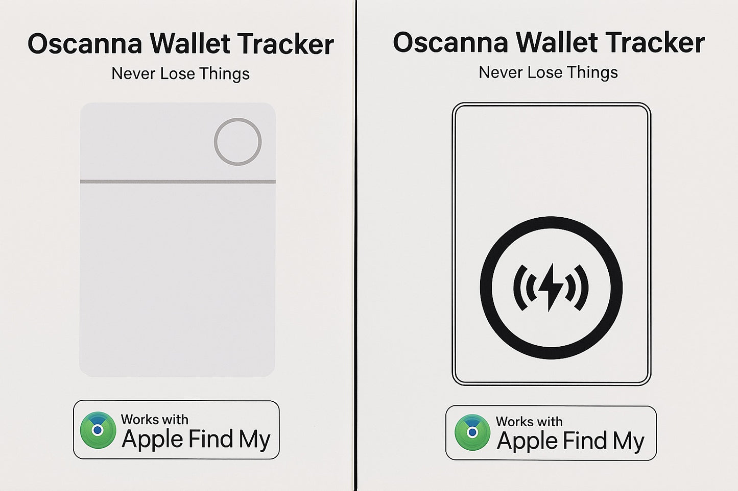 Oscanna Smart Wallet Tracker like airtag uses apple find my(ios only)