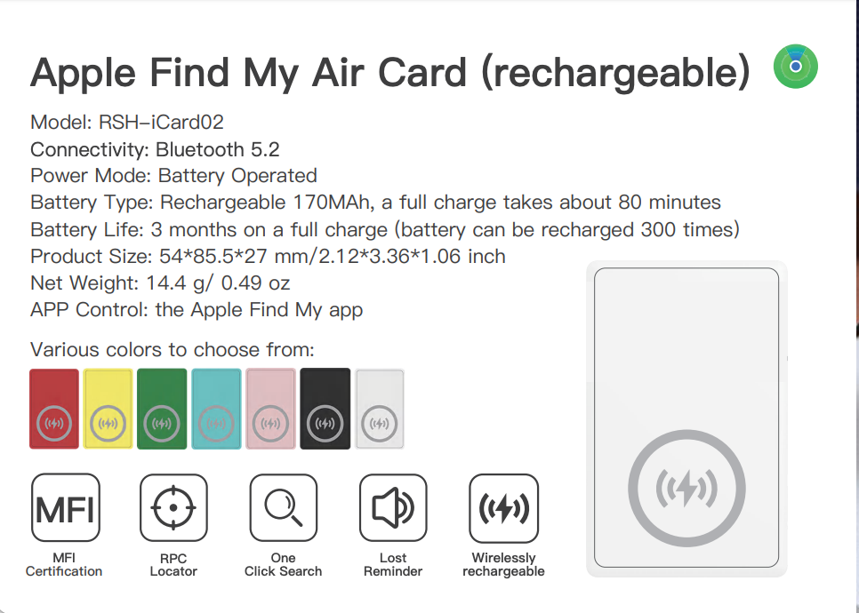 Apple Find My Airtag MFI Certified