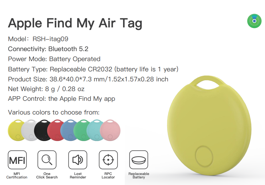 Apple Find My Airtag MFI Certified