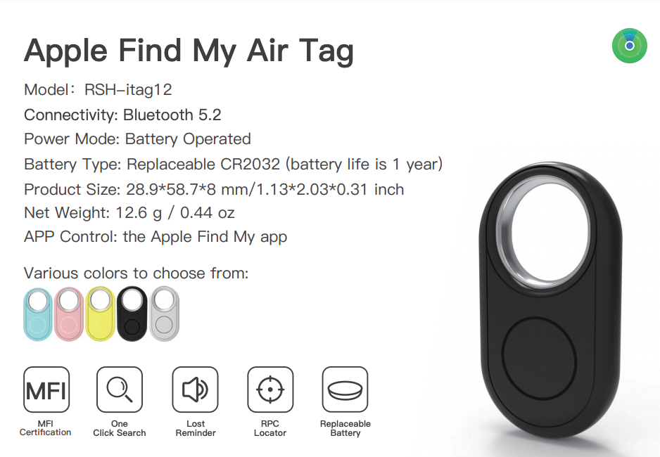 Apple Find My Airtag MFI Certified