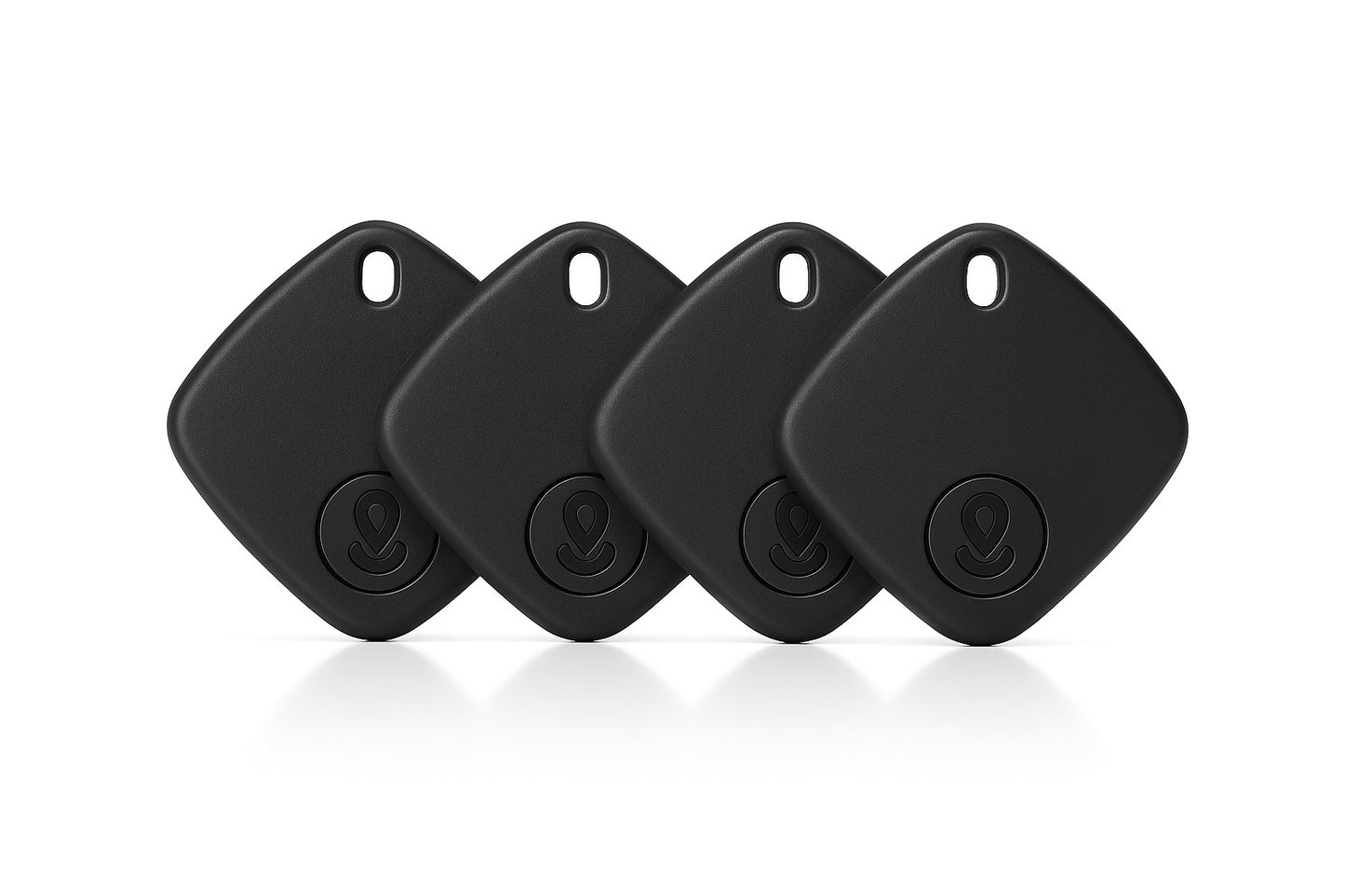 4 Pack Oscanna Bluetooth Tracker – Apple Find My Network, IP67 Waterproof, Real-Time Location, Pet & Item Finder