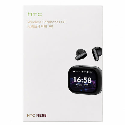 HTC NE68 AI Translation Wireless Earbuds – HD Touch Screen Bluetooth 6.0 Earphones