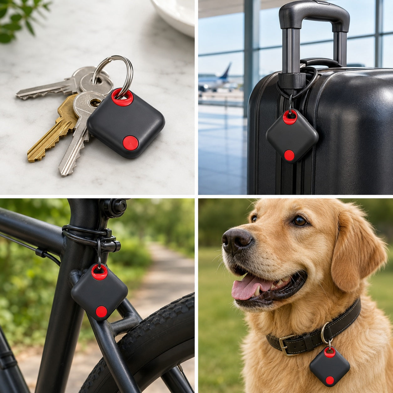 Oscanna USB-C Rechargeable Smart Tag – Works with Apple Find My & Google Find Hub