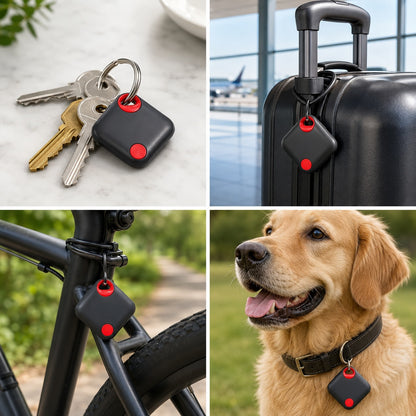 Oscanna USB-C Rechargeable Smart Tag – Works with Apple Find My & Google Find Hub