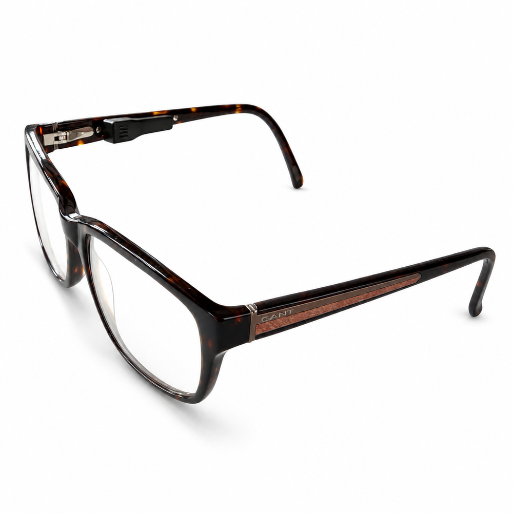 Oscanna rechargeable glasses finder tracker attached to tortoiseshell glasses