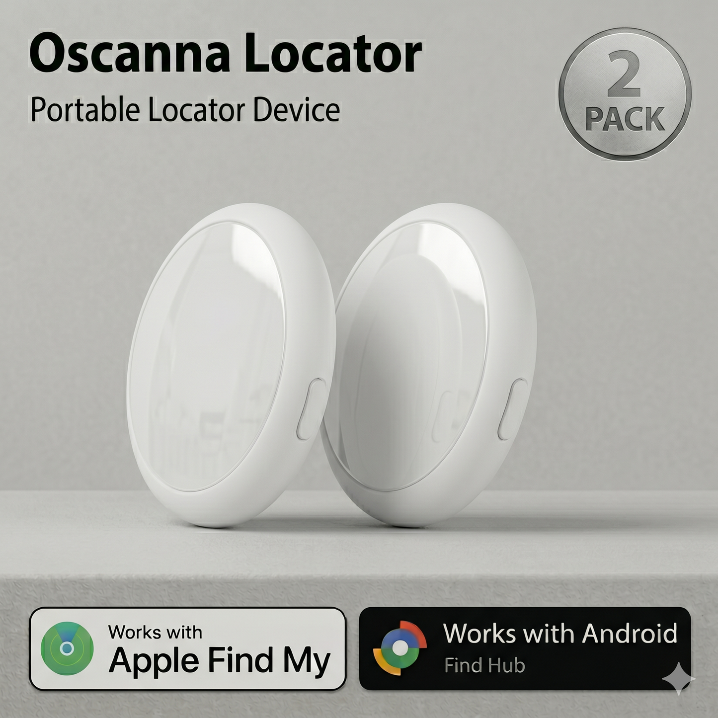 4 Pack Smart Tags – Works with Apple Find My & Android Find Device