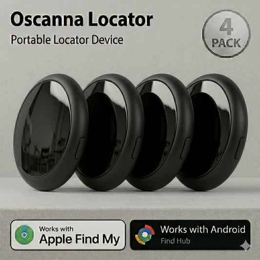 4 Pack Smart Tags – Works with Apple Find My & Android Find Device