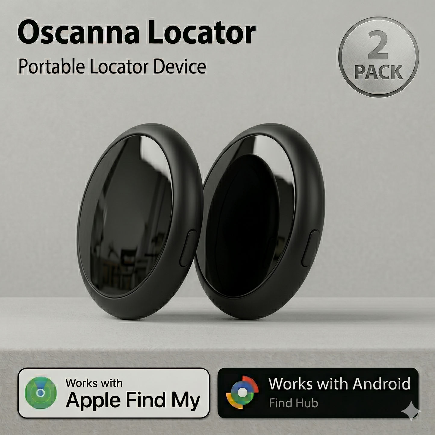 4 Pack Smart Tags – Works with Apple Find My & Android Find Device