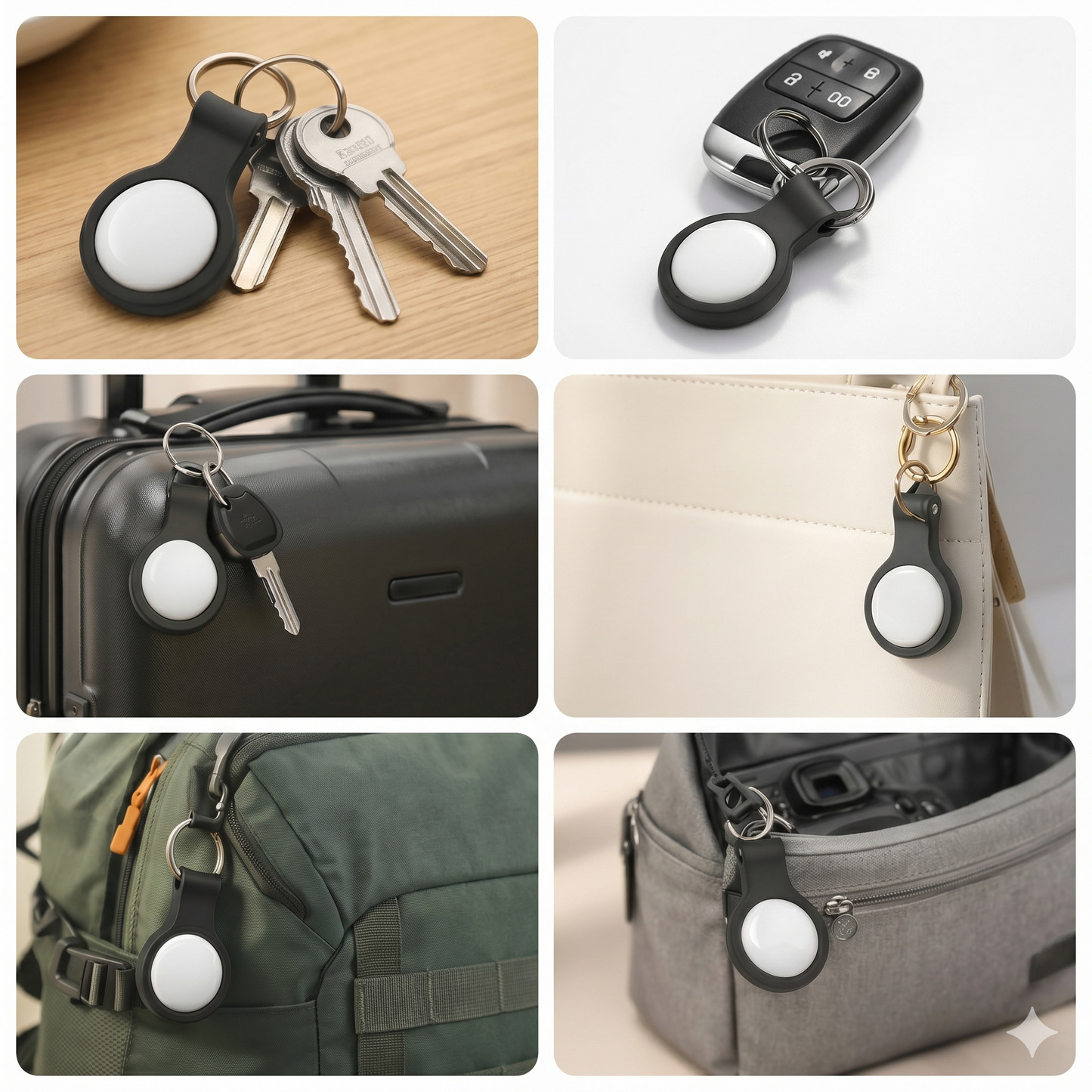 4 Pack Smart Tags – Works with Apple Find My & Android Find Device