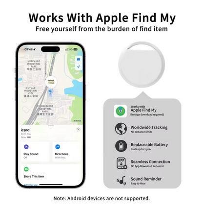 Oscanna Tag 13 Tracker for Apple Find My – White