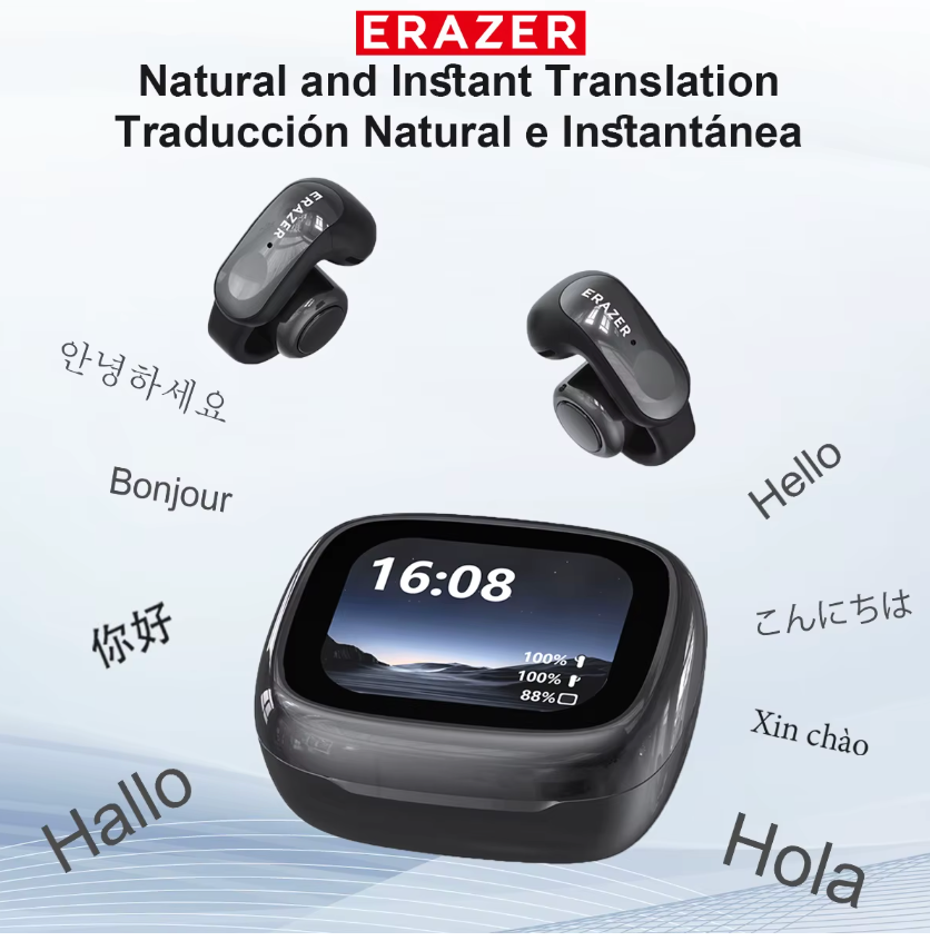 Erazer XF28 AI Translation Bluetooth Earbuds