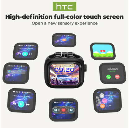 HTC NE40 AI Translation Wireless Earbuds Bluetooth 6.0 Earphones LED Display, High Fidelity Waterproof Wireless Earphones, TWS Touch Control Earbuds