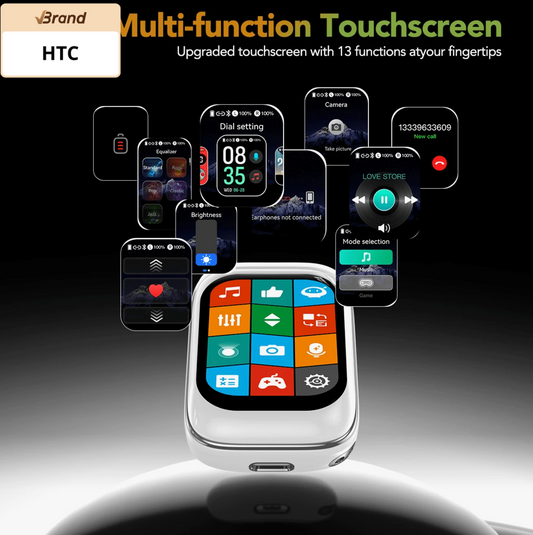 HTC NE48 TWS Earbuds AI Translation Touchscreen Case Bluetooth