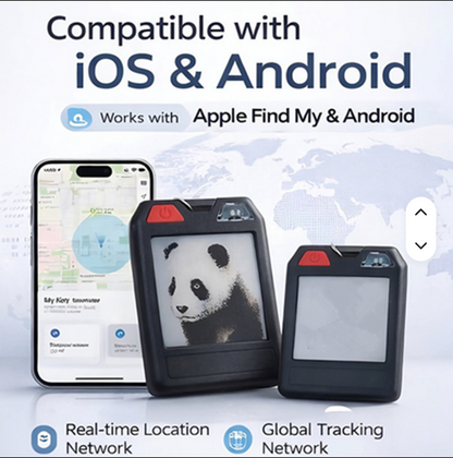 Oscanna E-Ink Smart Tag – Display Tracker for Apple Find My & Find Hub