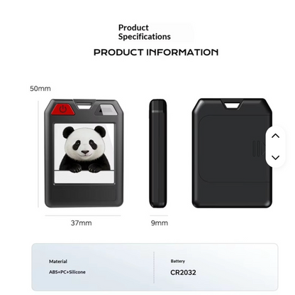 Oscanna E-Ink Smart Tag – Display Tracker for Apple Find My & Find Hub