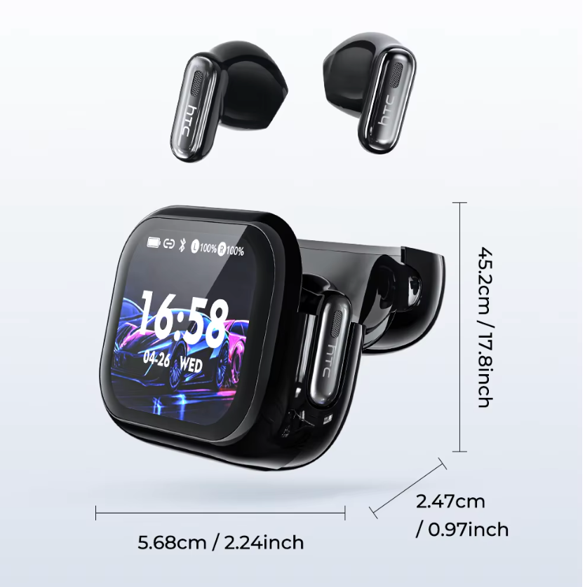 HTC NE68 AI Translation Wireless Earbuds – HD Touch Screen Bluetooth 6.0 Earphones