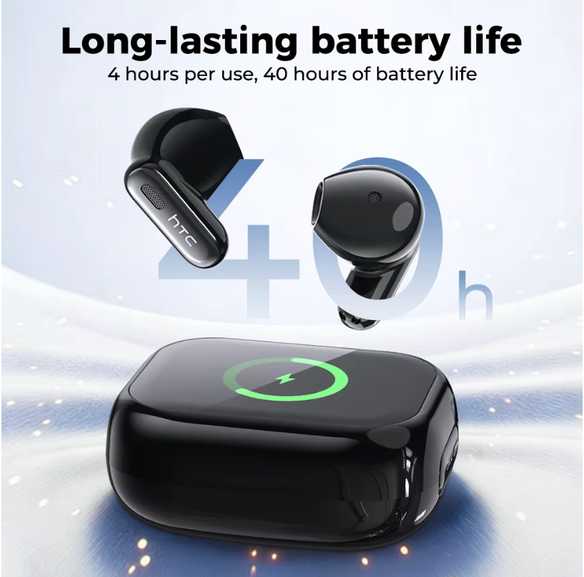 HTC NE68 AI Translation Wireless Earbuds – HD Touch Screen Bluetooth 6.0 Earphones