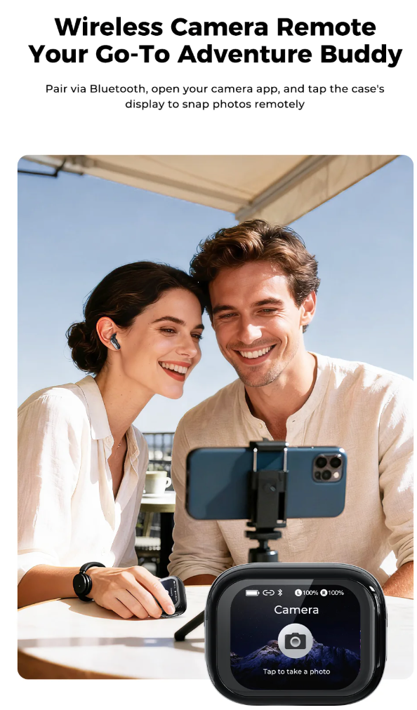 HTC NE68 AI Translation Wireless Earbuds – HD Touch Screen Bluetooth 6.0 Earphones