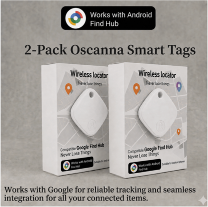 Android Tracker Tags 2-Pack or 4-Pack – Works with Google Find Hub