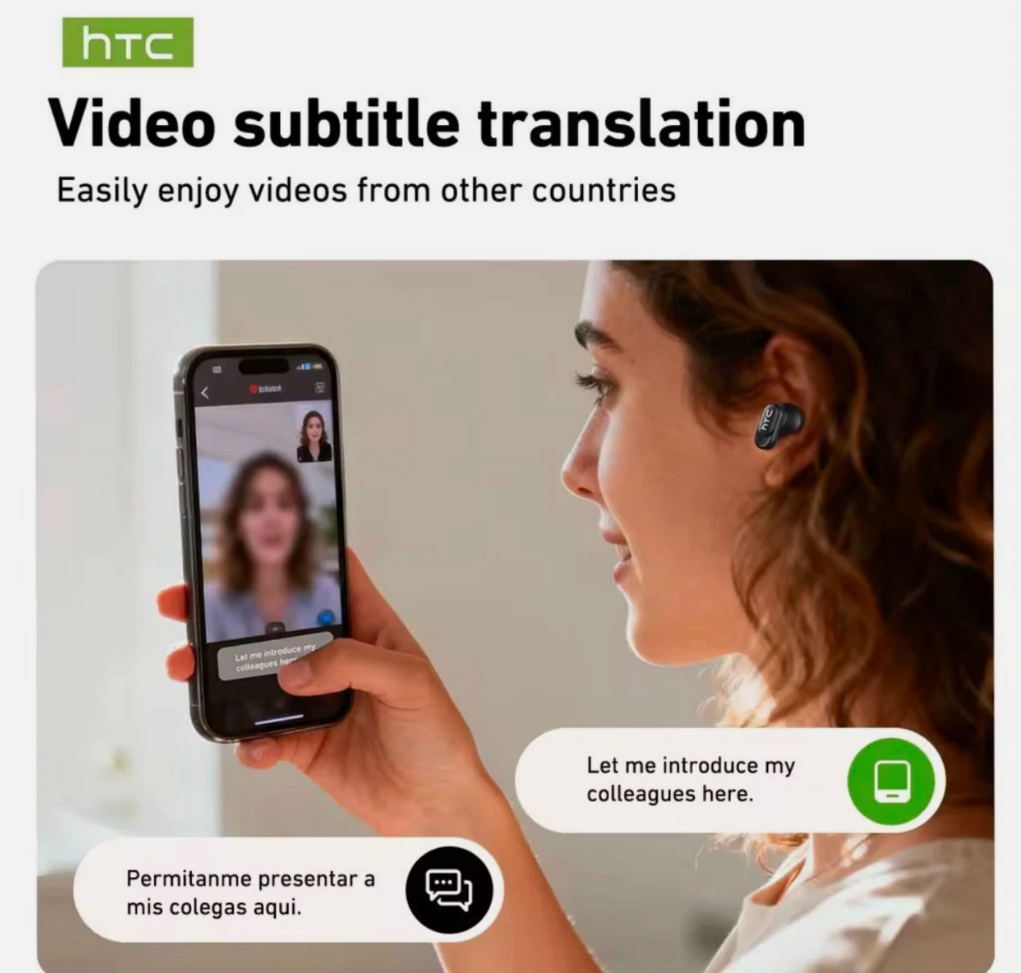 HTC NE79 AI Translation Wireless Earbuds
