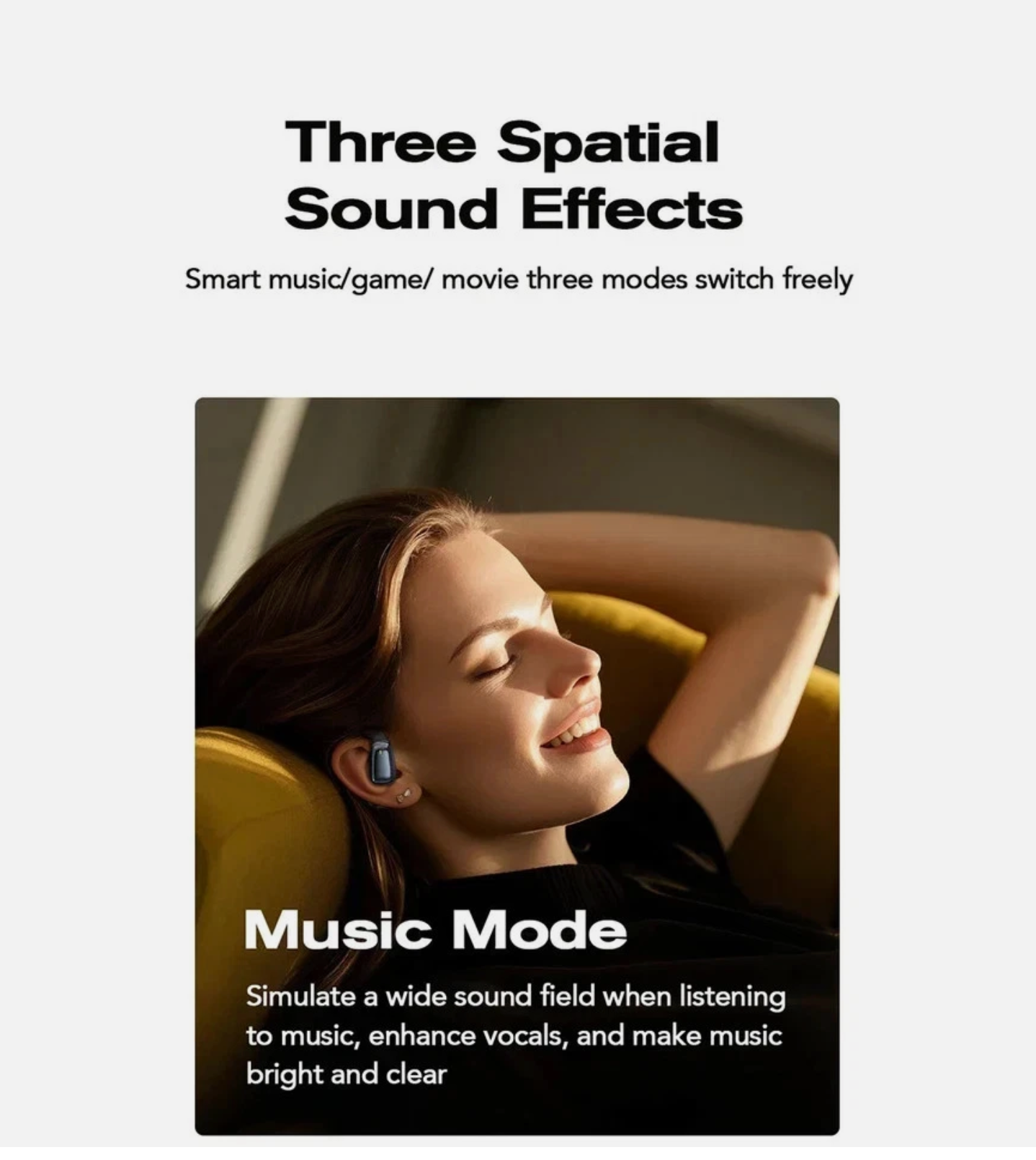 HTC NE25 AI Translation Open-Ear Earbuds with Smart Touchscreen Case