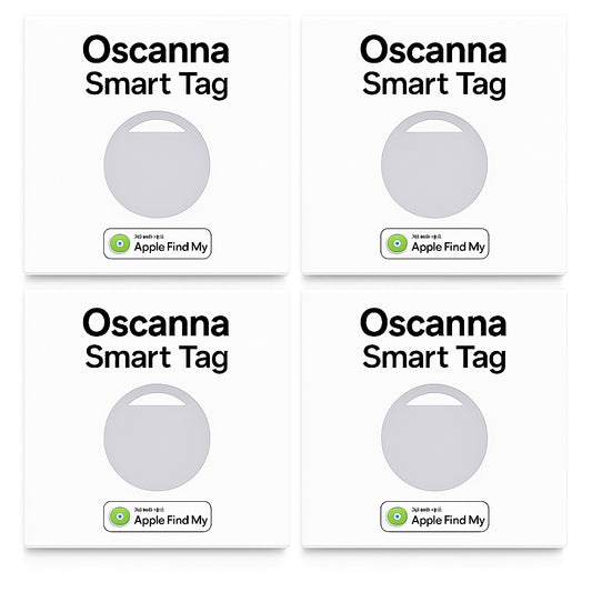 4Pack OSCANNA Apple MFI Certified Air tags White