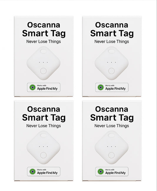 4Pack OSCANNA Apple MFI Certified Air tags 3Year Battery