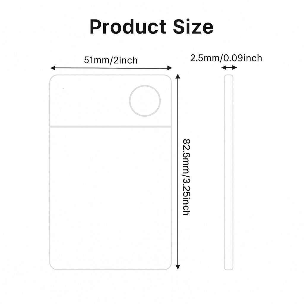 Oscanna Smart Wallet Tracker like airtag uses apple find my(ios only)
