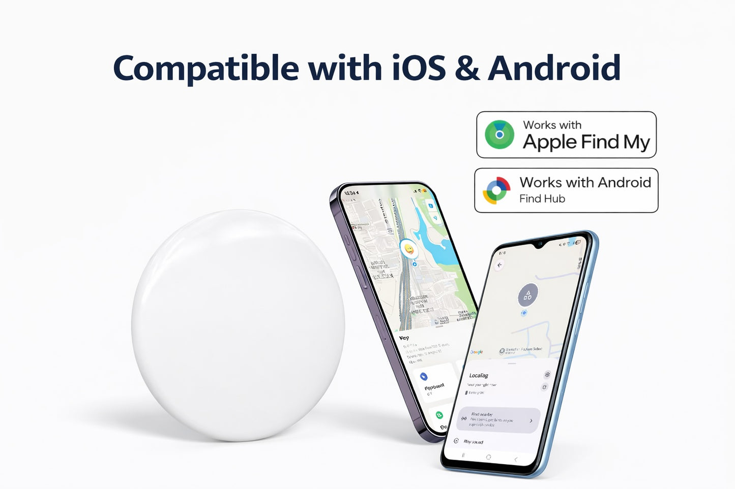 Oscanna Universal Dual Tag works with Apple & Android