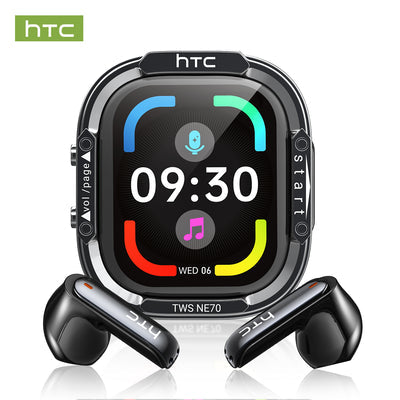 HTC NE70 Bluetooth Earphones AI Translator Earbuds OWS Sports Headphones LCD