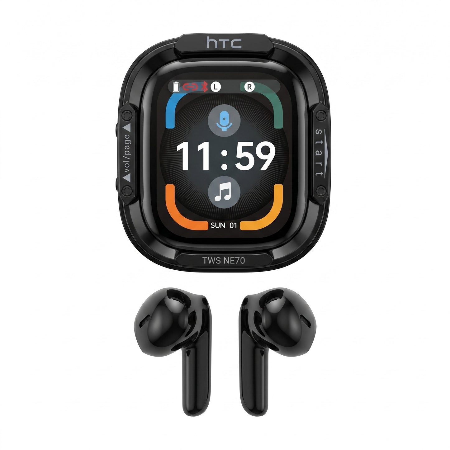 HTC NE70 Bluetooth Earphones AI Translator Earbuds OWS Sports Headphones LCD