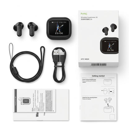 HTC NE20 AI Translation Earbuds with Touchscreen Case