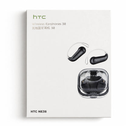 HTC NE38 AI Translation Open-Ear Earbuds – Bluetooth 6.0