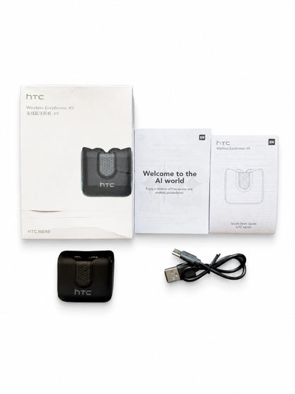 HTC NE49 AI Translation Earbuds – Bluetooth 6.0 Low-Latency TWS