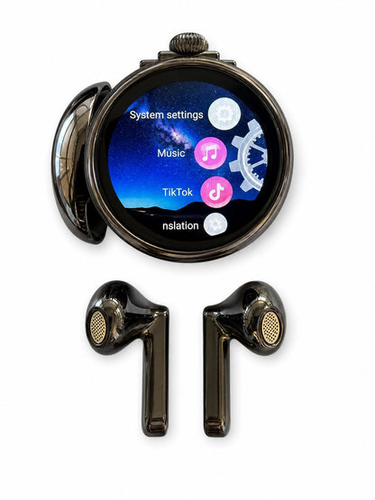 HTC NE71 AI Translation Earbuds with Smart Touchscreen Case