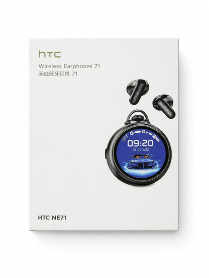 HTC NE71 AI Translation Earbuds with Smart Touchscreen Case