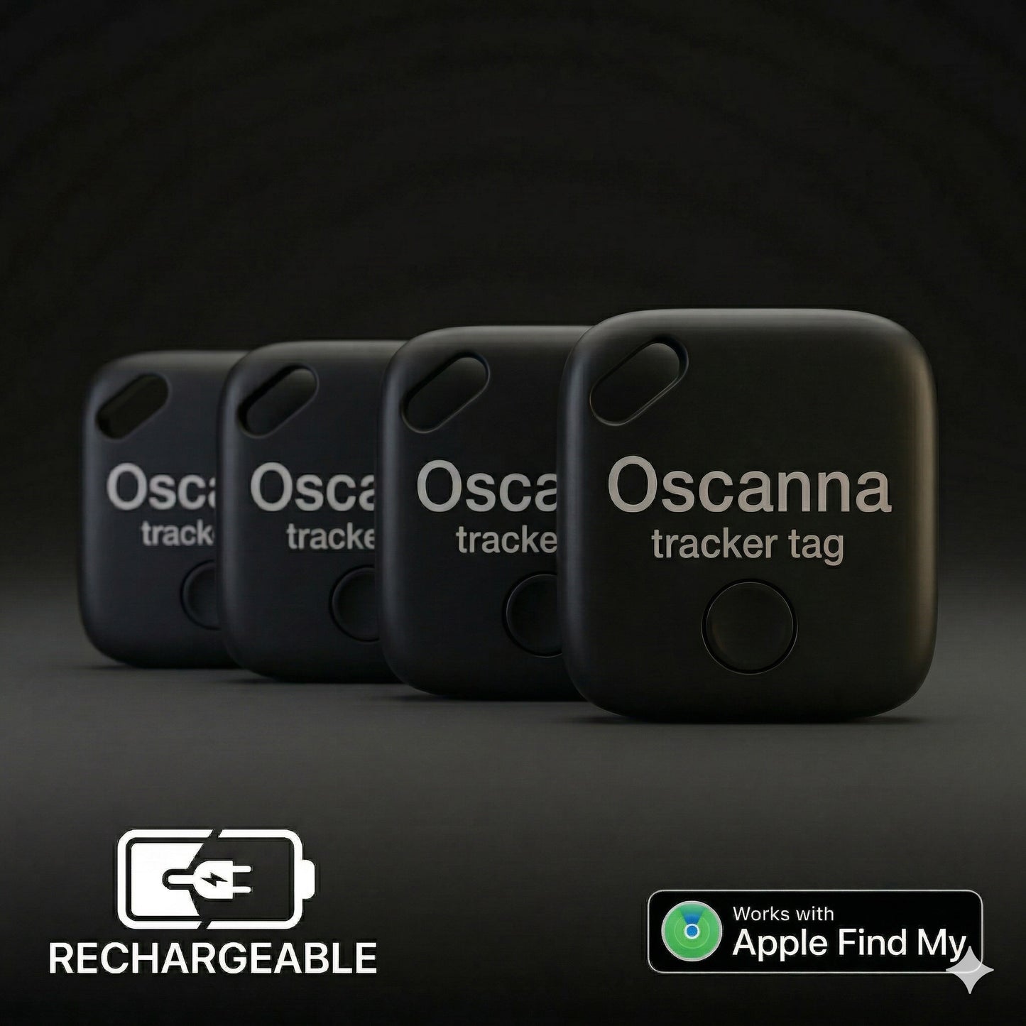 Oscanna Rechargeable Smart tag for use with Apple findmy