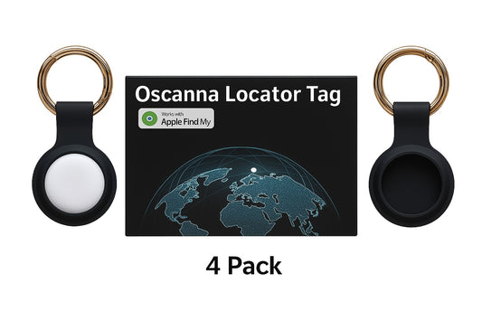 4 Pack Oscanna 2025 Smart GPS Air tracker Tag compatible with Apple Findmy