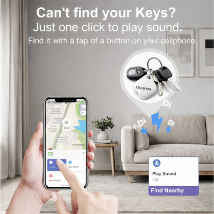 Oscanna Rechargeable Smart Tag (2-Pack) – Works with Apple Find My