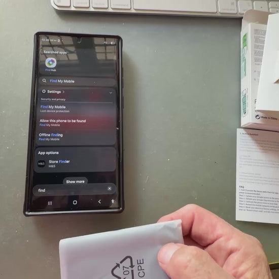 Oscanna Android Credit Card Setup - activation and pairing with Google Find Hub
