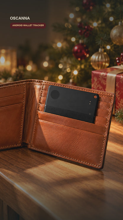 Oscanna Android Find Hub Wallet Tracker Card – Ultra-Slim Bluetooth Finder