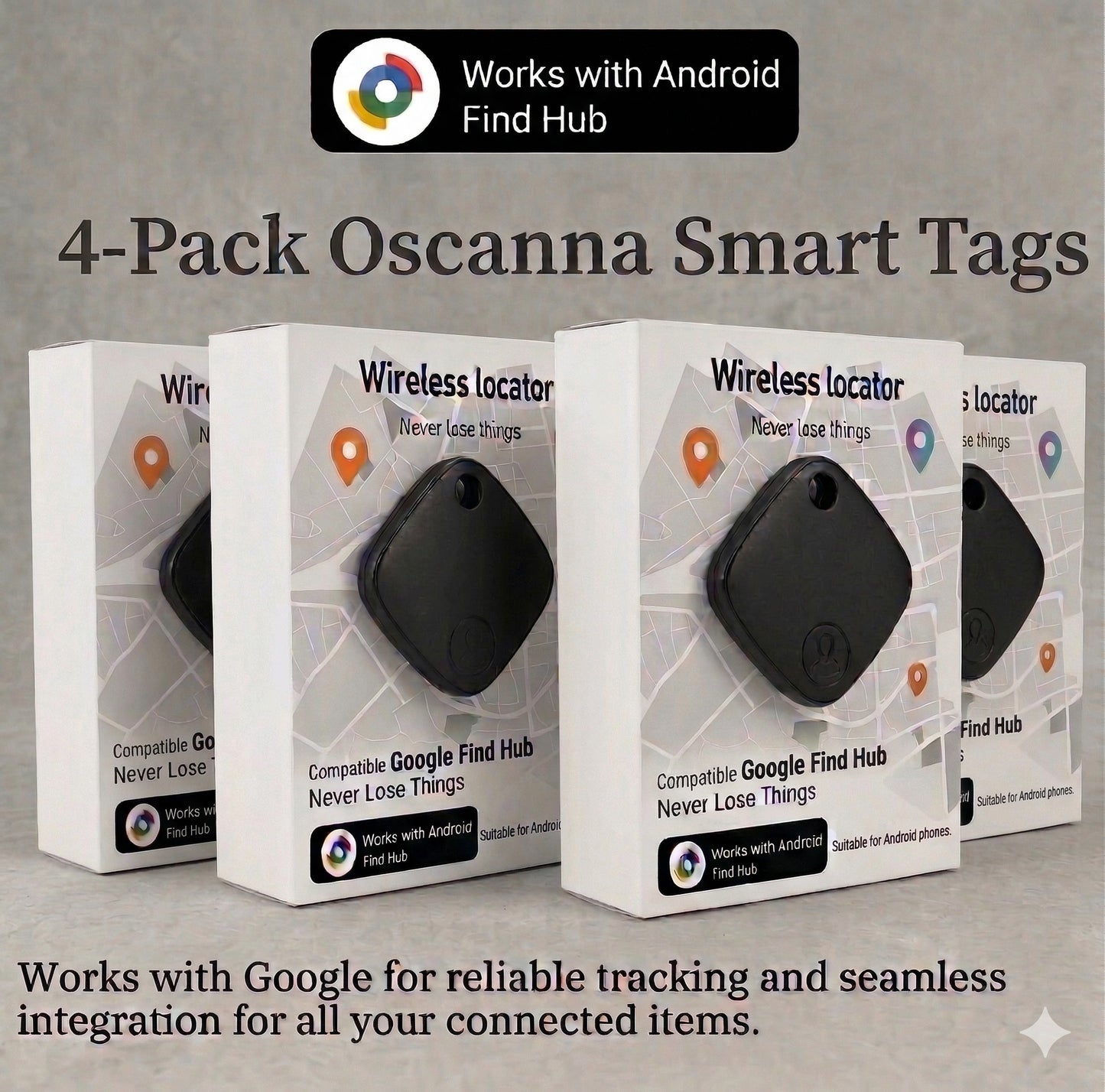 Android Smart Tag Tracker Compatible with Google Find Hub