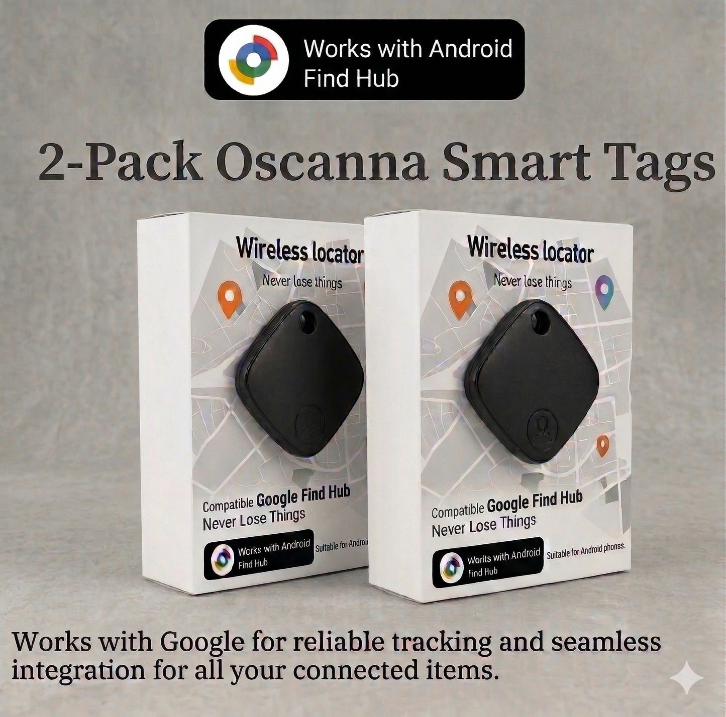 Android Smart Tag Tracker Compatible with Google Find Hub