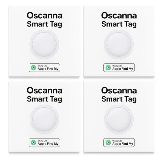 4Pack OSCANNA Apple MFI Certified Air tags Similar to apple