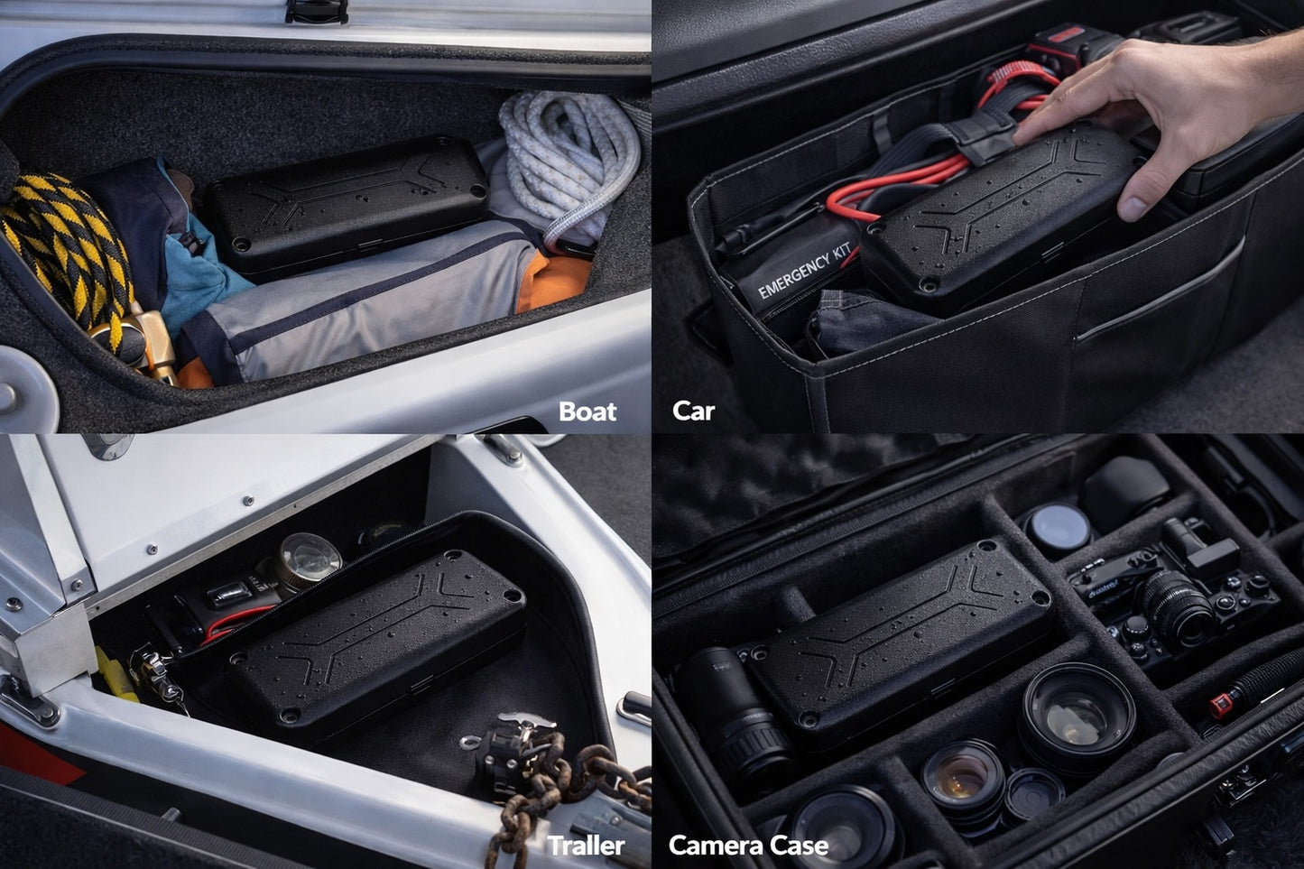 Oscanna Heavy Duty AirTag Case Dual AA 10 Year Battery IP69 Waterproof